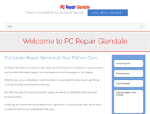 Tablet Screenshot of pcrepairglendale.com